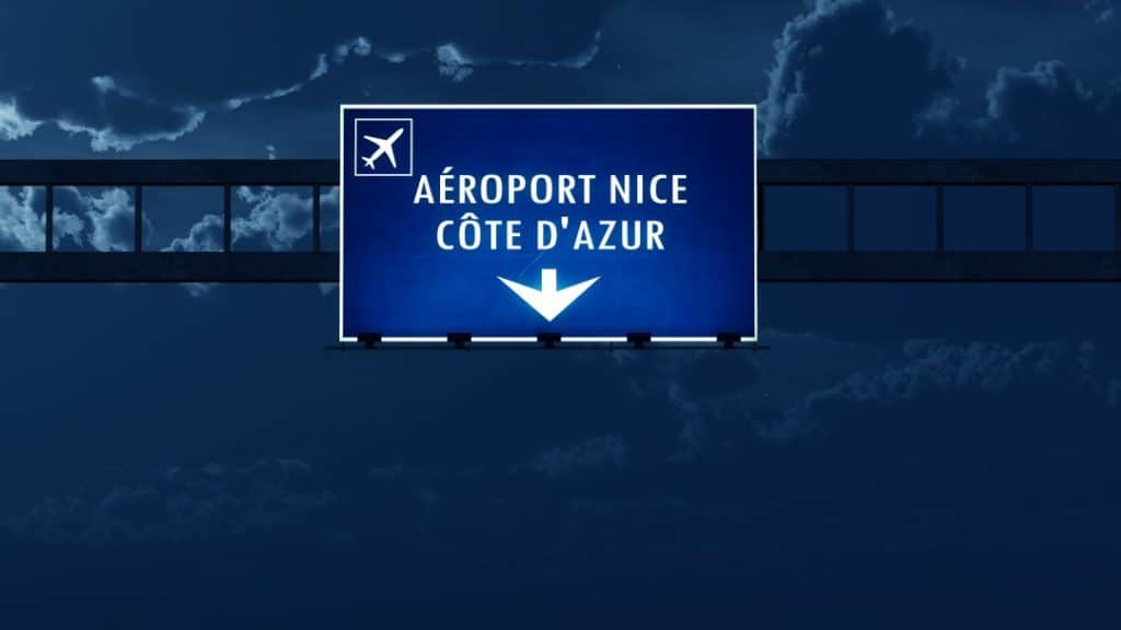 how to get from nice airport to the city center