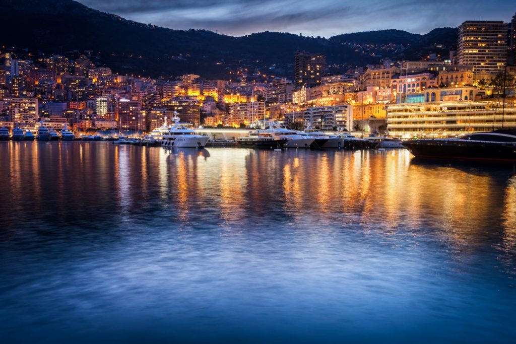 Nice to Monaco port night