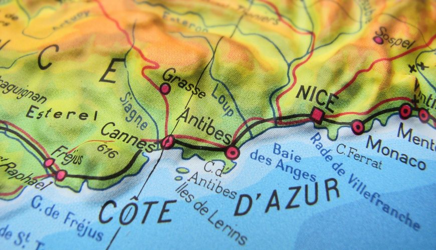  Côte d'Azur Karte