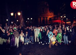 Pub crawl party in paris