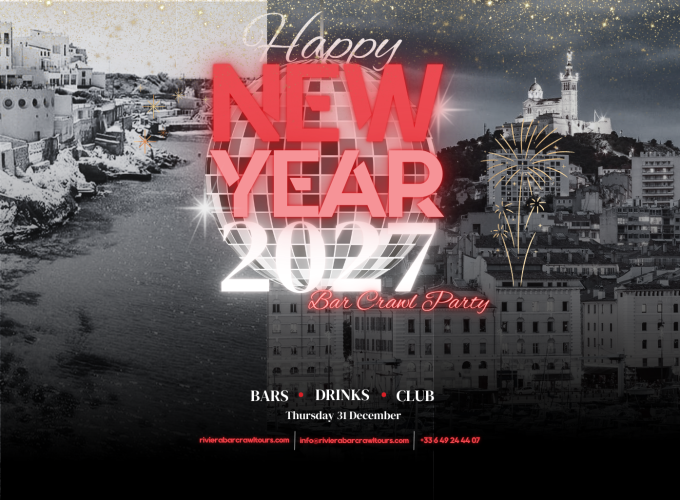 Nochevieja Bar Crawl Marsella Francia 2027
