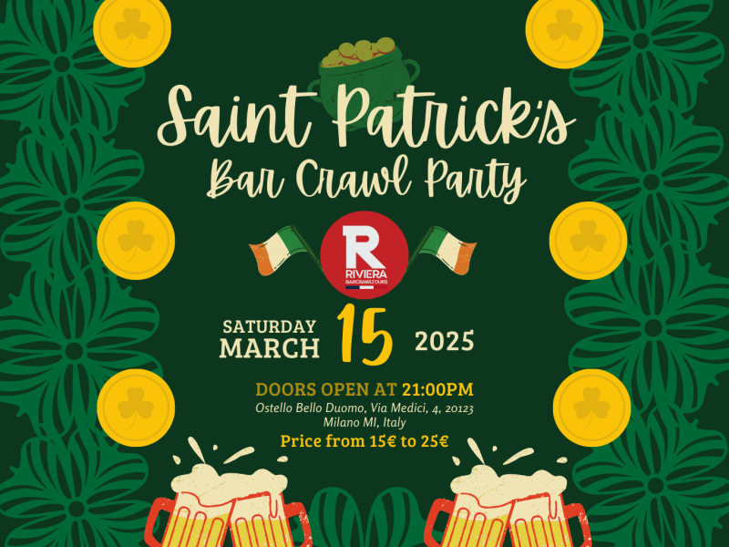 St. Patrick’s Day Bar Crawl Milan Italy