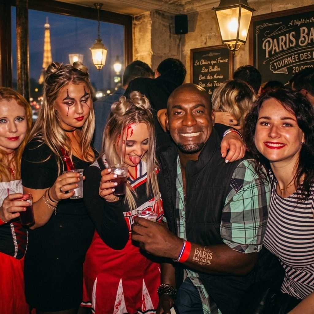 Halloween Bar Crawl Party in Paris 2026