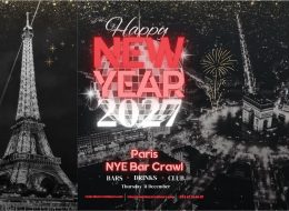 Paris NYE 2027 Bar Crawl Party