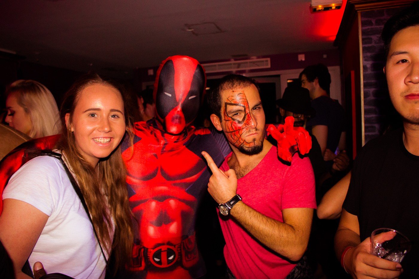 Halloween crawl group
